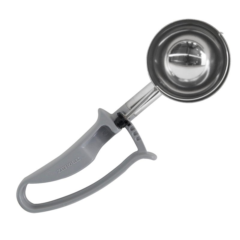Zeroll Universal Standard Length EZ Disher Food Portion Control Scoop Designed for Right or Left Hand Use Dishwasher Safe NSF Approved  2 3/4-Inch  Gray - Image 1